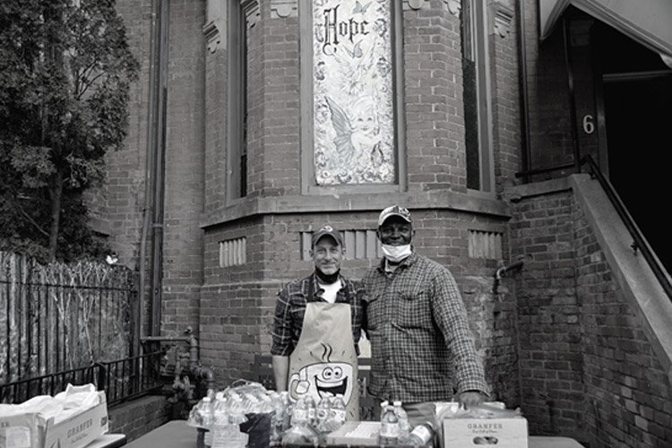 Seeds of Hope Volunteers. Left: Bill Right: Jean-Martin
